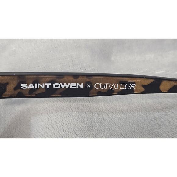 Saint Owen x Curateur WYLDE Tortoise Shell Cat Eye Sunglasses With Case NEW - Picture 4 of 6